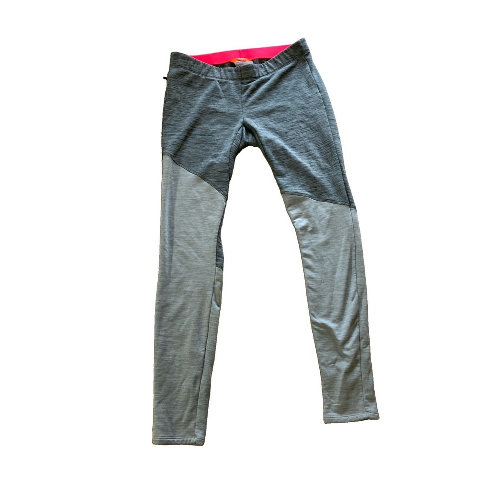 Ortovox Fleece Wool Blend Full Length Legging Womens Sz L Gray Outdoor Hiking